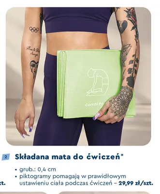 Składana mata do ćwiczeń promocja w Biedronka