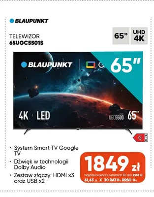 Telewizor 65UGC5501S Blaupunkt promocja w Max Elektro
