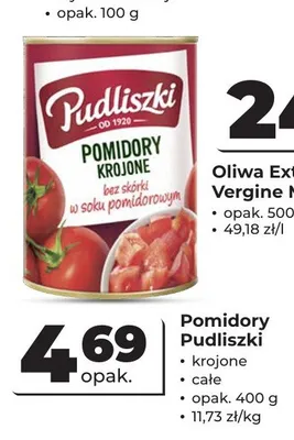 Pomidory krojone Pudliszki promocja w Odido