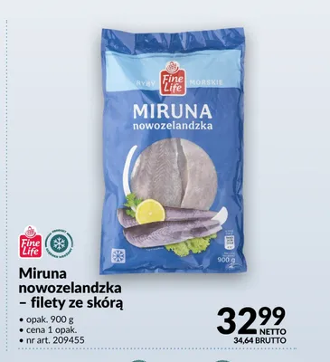 Miruna nowozelandzka filety ze skórą Fine Life promocja w Makro