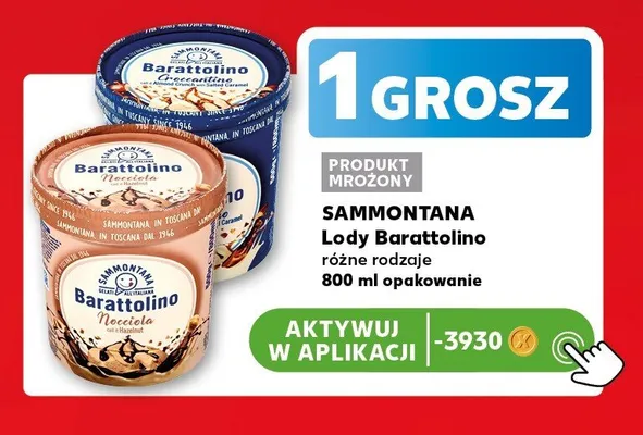 Lody Sammontana Barattolino Nocciola promocja w Kaufland