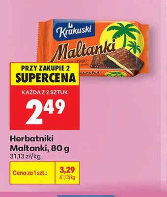 Herbatniki Maltanki Krakuski promocja w Biedronka