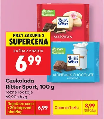 Czekolada, różne rodzaje promocja w Biedronka