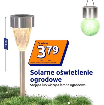 Solarne oświetlenie ogrodowe  promocja w Action