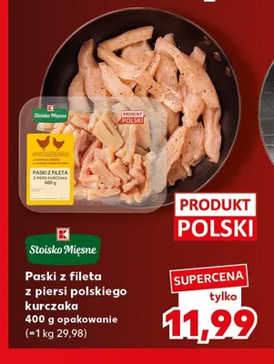 Paski z fileta z piersi kurczaka Stoisko Mięsne promocja w Kaufland