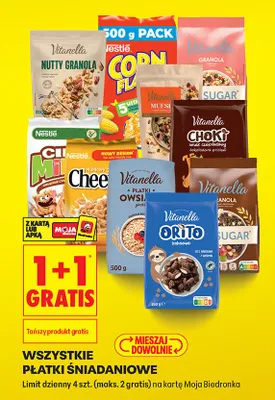 Płatki śniadaniowe Nutty Granola promocja w Biedronka