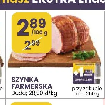 Szynka farmerska Duda promocja w Stokrotka