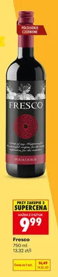 Wino Fresco półsłodkie czerwone promocja w Biedronka