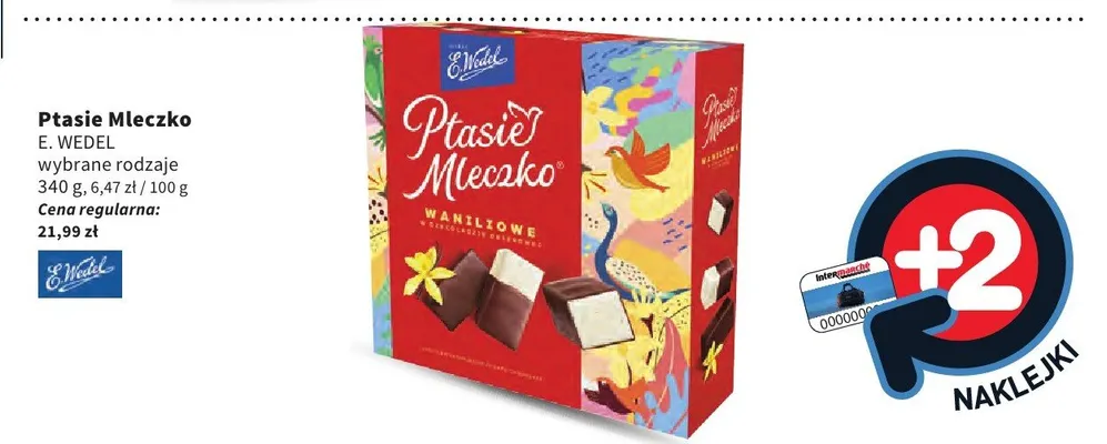 Ptasie Mleczko E. Wedel promocja w Intermarche