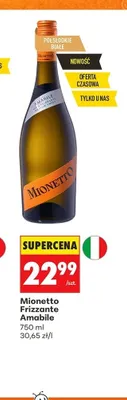 Wino musujące Mionetto Frizzante Amabile promocja w Biedronka