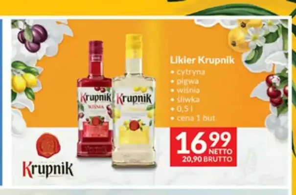 Likier Krupnik Cytryna promocja w Makro