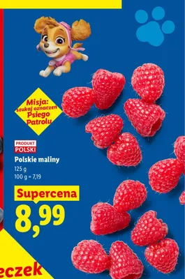 Maliny polskie promocja w Lidl