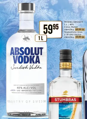 Wódka Absolut promocja w Dino