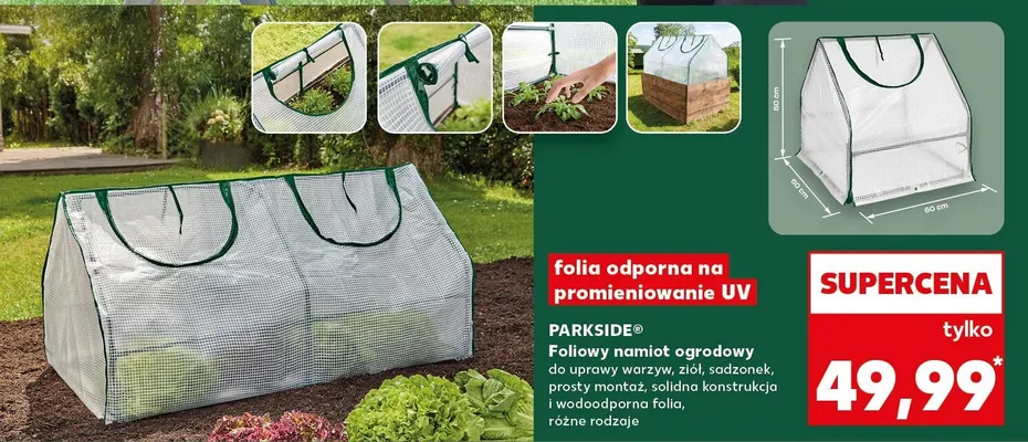 Foliowy namiot ogrodowy promocja w Kaufland