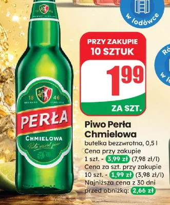 Piwo Perła Chmielowa promocja w Dino