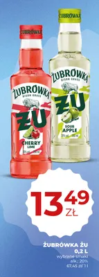 Żubrówka Żu Cherry Lime promocja w Duży Ben