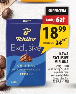 Kawa mielona Exclusive Tchibo promocja w Arhelan