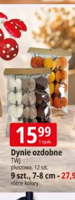 Dynie ozdobne pluszowe Twj 9 szt. 7-8 cm promocja w Leclerc