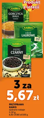 Przyprawa Kamis Pieprz czarny ziarnisty promocja w Euro Sklep