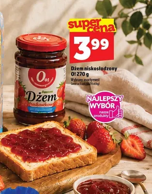 Dżem niskosłodzony O! promocja w TOPAZ