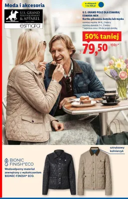 Kurtka pikowana damska lub męska promocja w Lidl