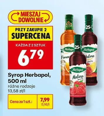 Syrop o smaku cytrynowym Herbapol promocja w Biedronka