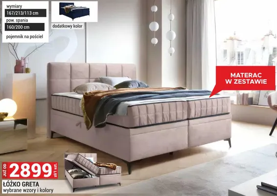 Łóżko Greta promocja w Merkury Market