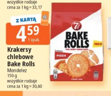 Krakersy chlebowe Bake Rolls promocja w Leclerc