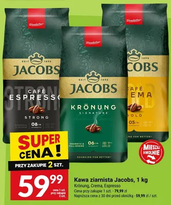 Kawa ziarnista Jacobs Espresso promocja w Twój Market