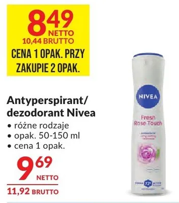 Antyperspirant/dezodorant Nivea promocja w Makro