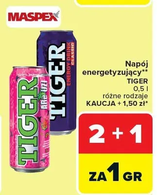 Napój energetyzujący promocja w Carrefour
