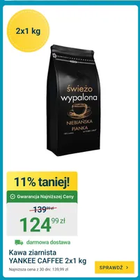 Kawa ziarnista Yankee Caffee Niebiańska Pianka 2-pak promocja w ERLI