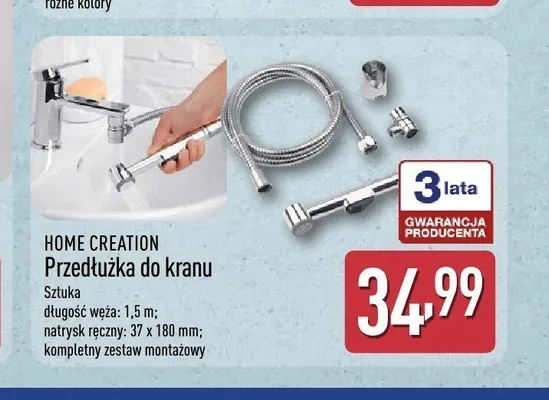 Przedłużka do kranu Home Creation promocja w Aldi