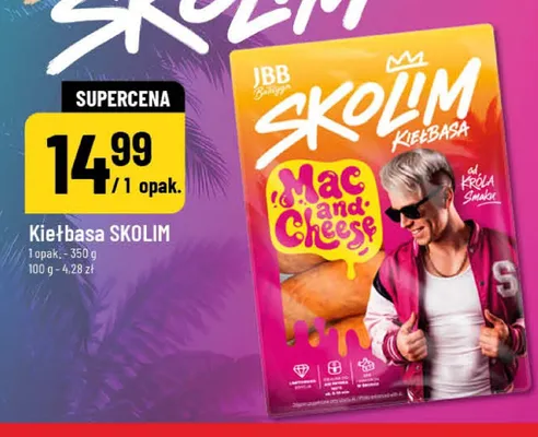 Kiełbasa SKOLIM Mac and Cheese JBB Bałdyga promocja w POLOmarket