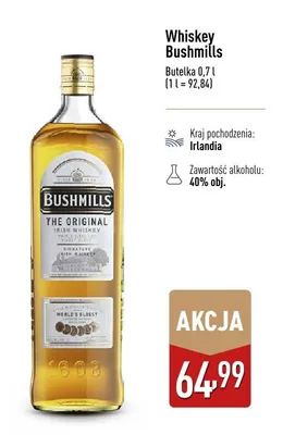 Whiskey Bushmills promocja w Aldi
