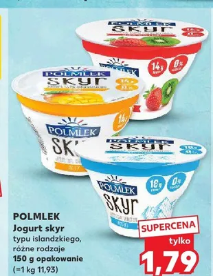 Jogurt skyr typu islandzkiego Polmlek naturalny promocja w Kaufland