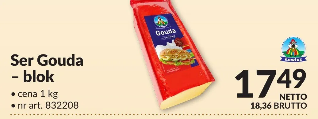 Ser Gouda - blok promocja w Makro
