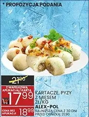 Kartacze pyzy z mięsem promocja w Wafelek