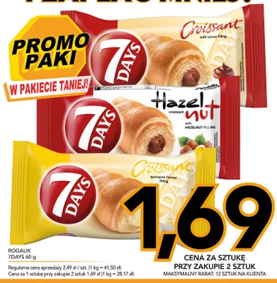 Rogalik 7Days z kremem spumante promocja w Kupiec