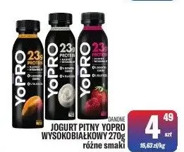 Jogurt pitny YoPRO wysokobiałkowy różne smaki promocja w Tomi Markt
