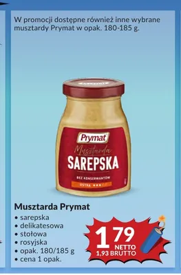 Musztarda delikatesowa Prymat promocja w Makro