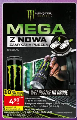 Energetyk Monster Mega promocja w Auchan