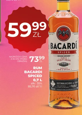 Rum Bacardi Spiced promocja w Duży Ben