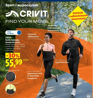 Kurtka funkcjonalna damska CRIVIT promocja w Lidl