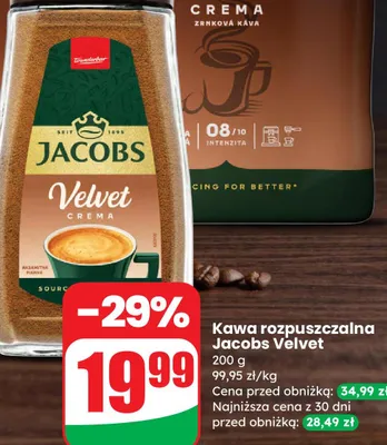 Kawa rozpuszczalna Velvet promocja w Dino