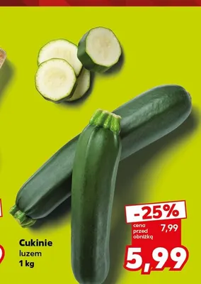 Cukinie promocja w Kaufland