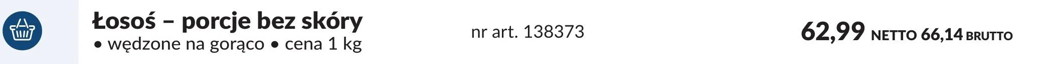 Łosoś - porcje bez skóry Makro promocja w Makro