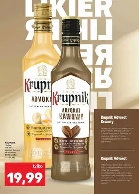 Likier advokat lub advokat kawowy promocja w Kaufland