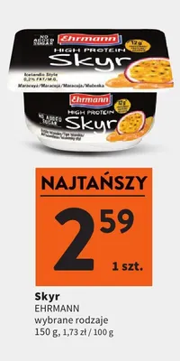 Skyr Ehrmann promocja w Intermarche