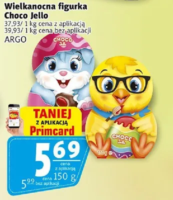 Wielkanocna figurka Choco Jello promocja w Prim Market